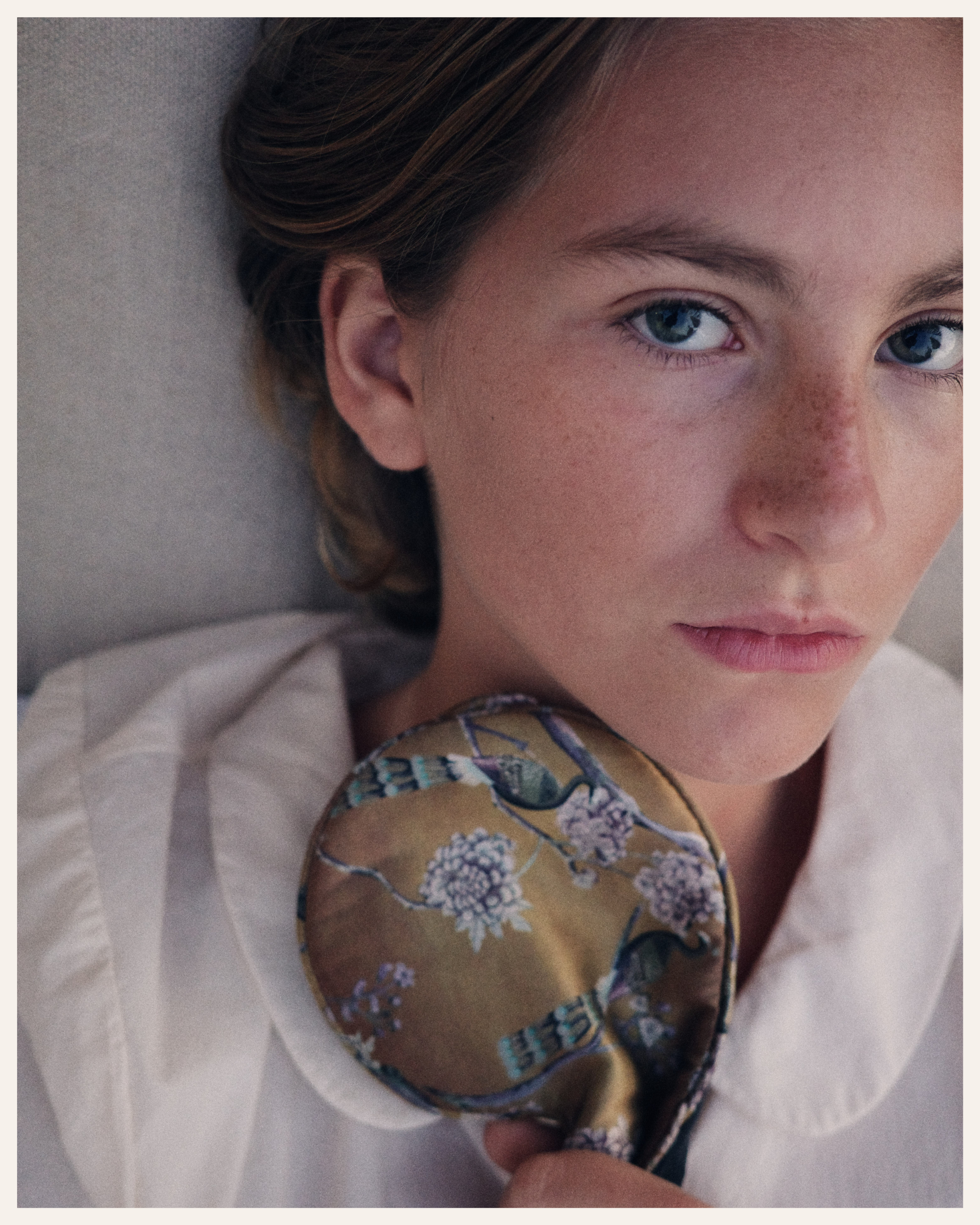 The Beauty Sleeper 100% Mulberry silk sleep mask in Apus Gold — blocks light for deep, restorative sleep