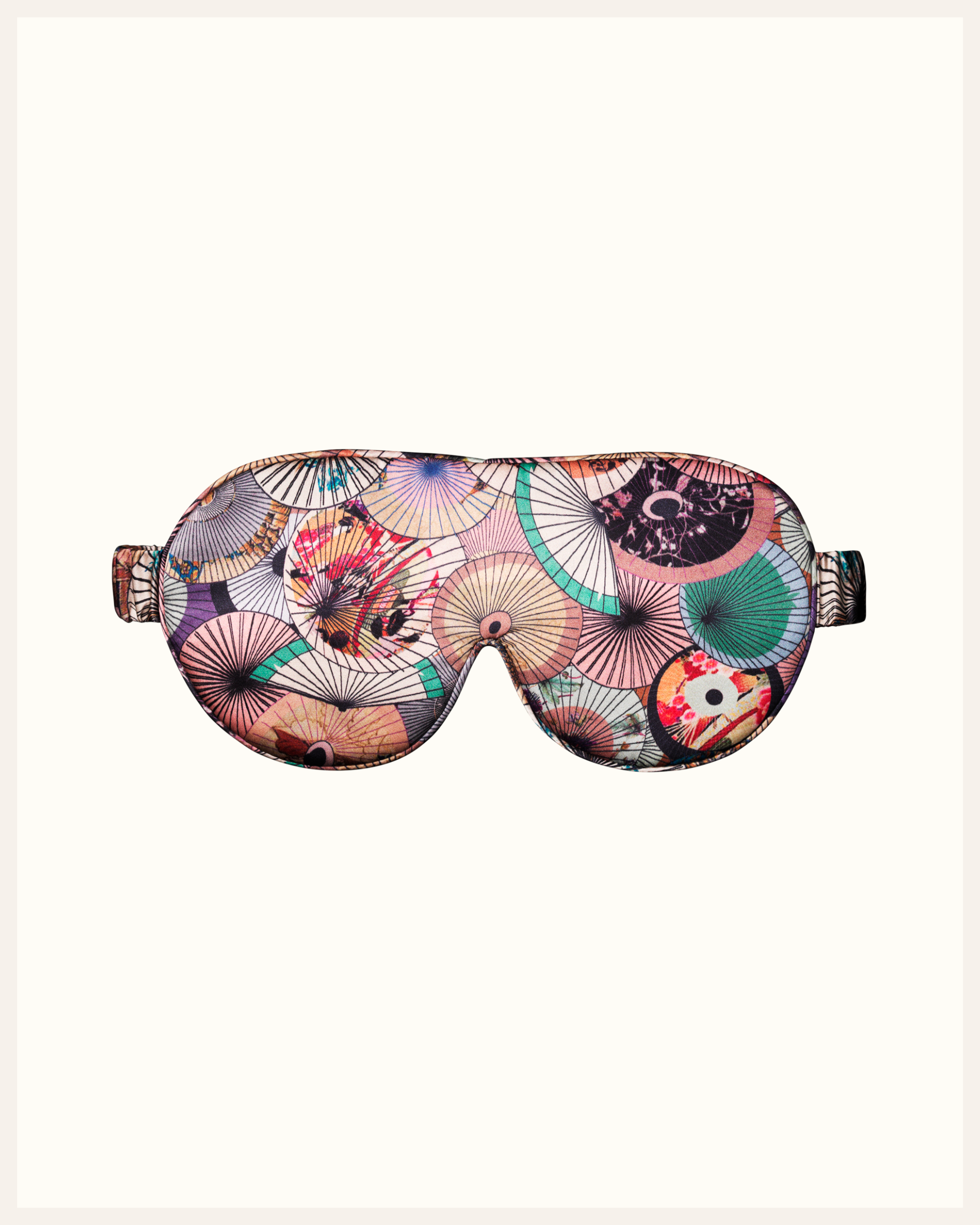 The Beauty Sleeper 100% Mulberry silk sleep mask in Dorado Soft Pastels — blocks light for deep, restorative sleep