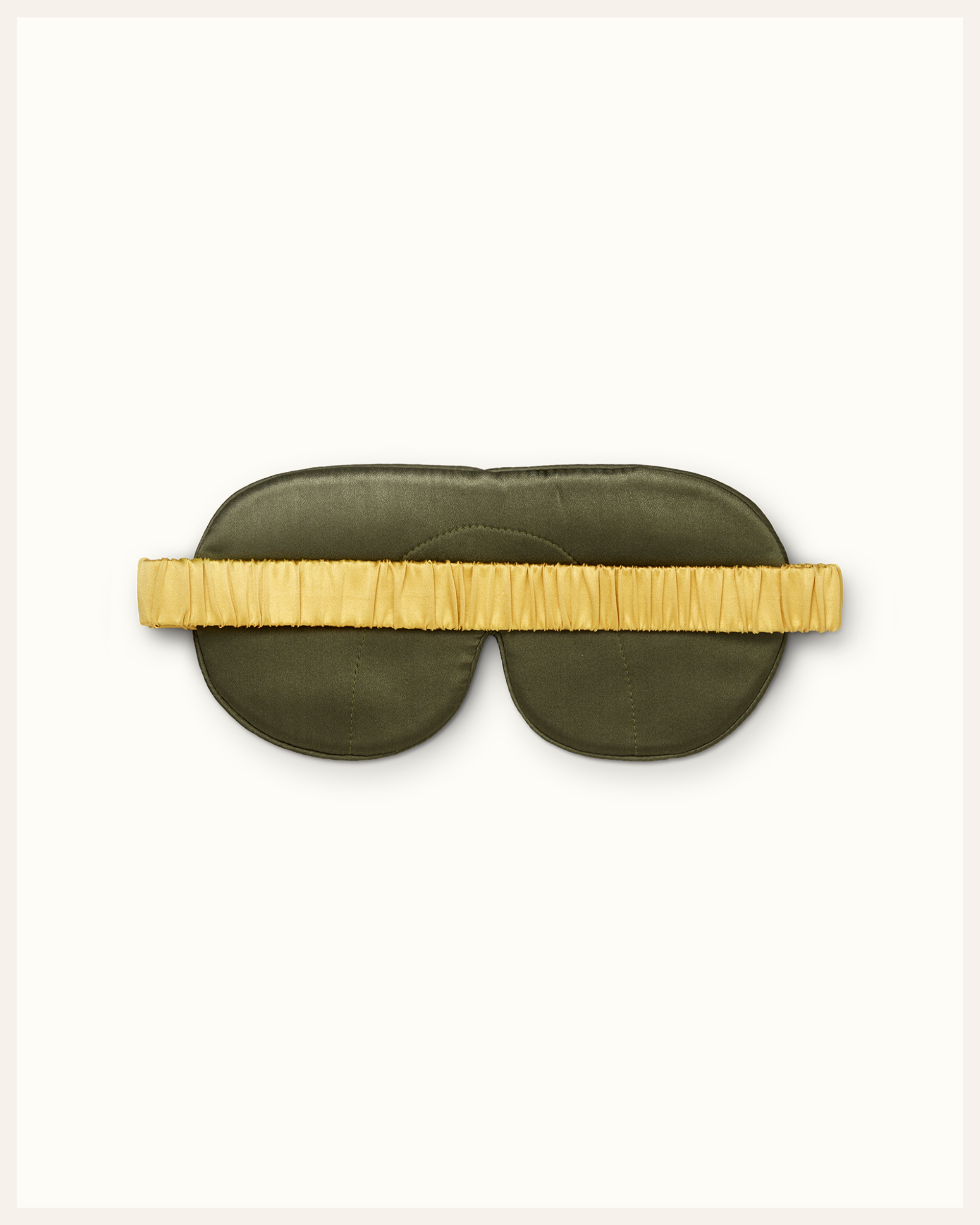 The Beauty Sleeper Spring Blossom silk sleep mask back view — wide silk strap protects hair overnight