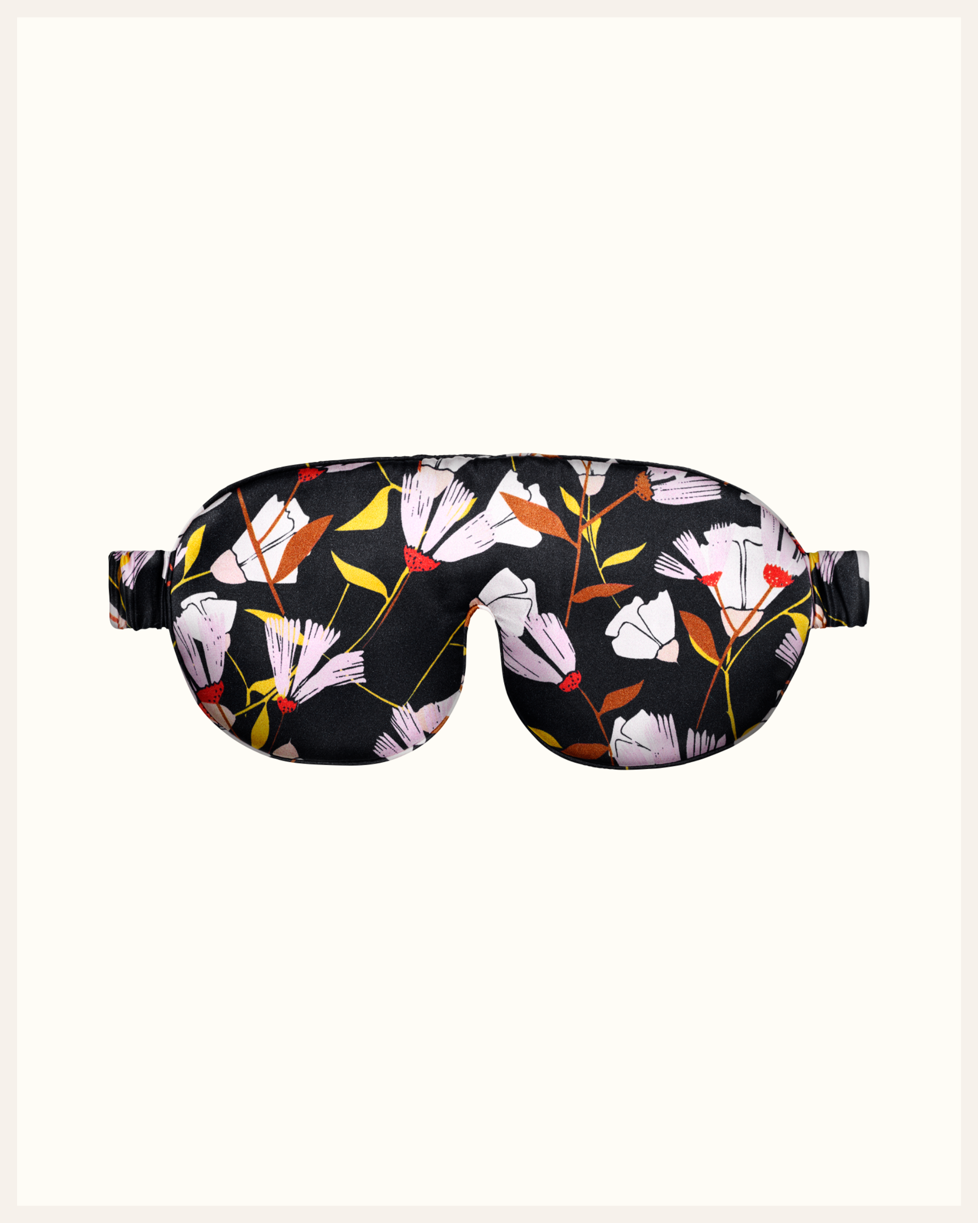 The Beauty Sleeper 100% Mulberry silk sleep mask in Taurus Black — blocks light for deep, restorative sleep