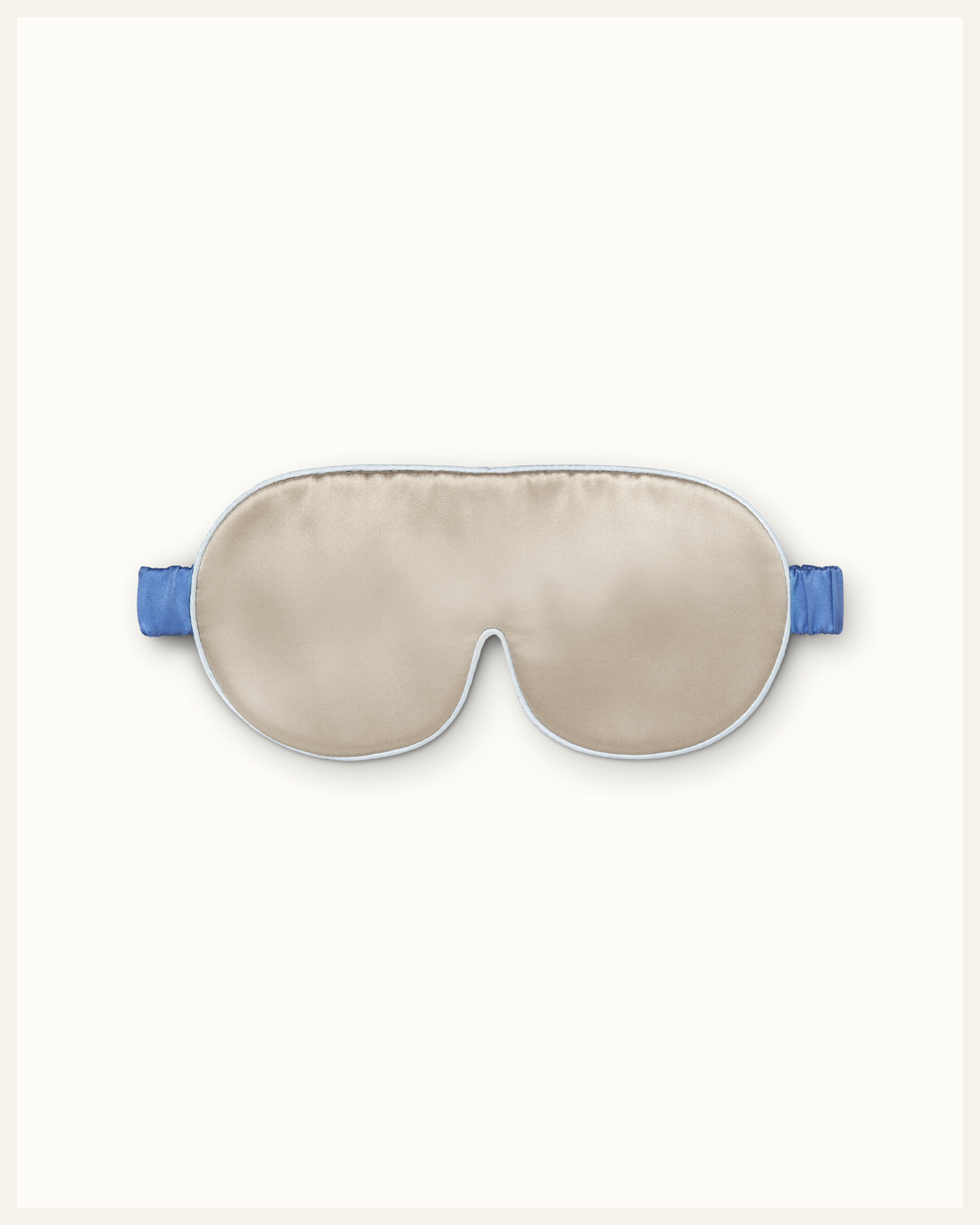 The Beauty Sleeper Sandy Beach silk sleep mask front view — designed for heavenly slumber